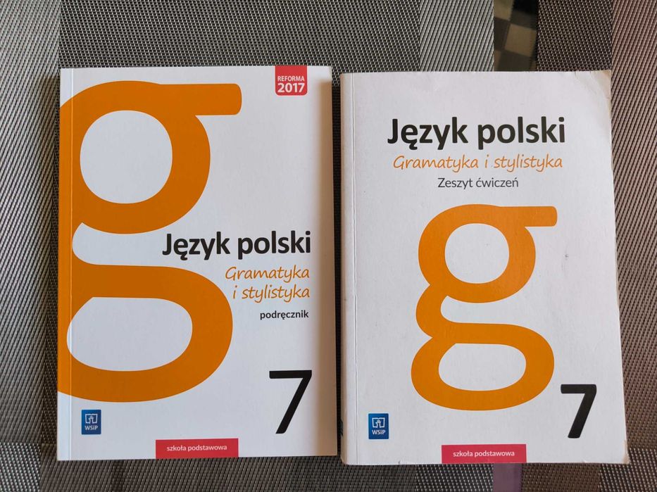 Język polski gramatyka i stylistyka  podręcznik+ zeszyt ćwiczeń 7