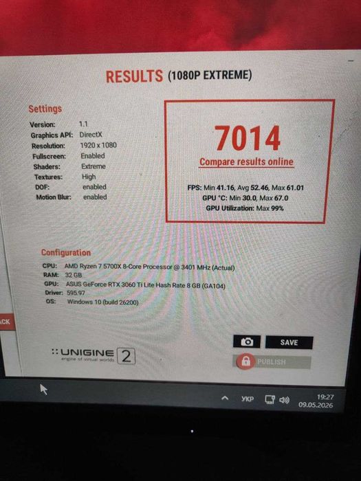 Відеокарта Asus Tuf RTX3060ti