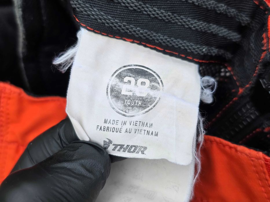Strój motocross bluza spodnie mx THOR PULSE RACER dziecięcy r. 28 / XL