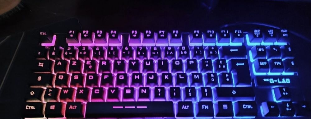 Ігрова  клавіатура AZERTY  G-Lab TKL RGB  Французька