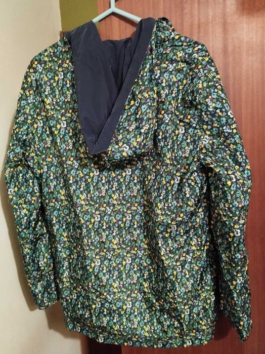 Parka azul reversível nova