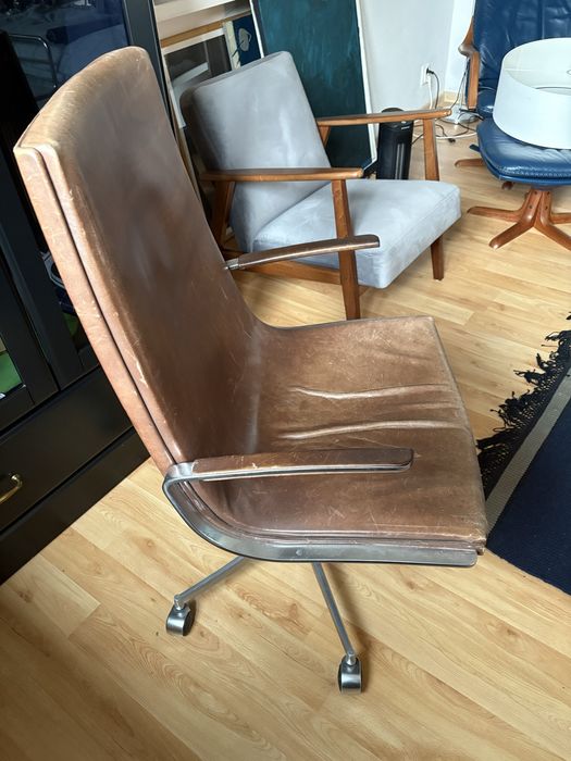 Fotel biurowy gabinetow Logos Knoll International, mid century, vintage