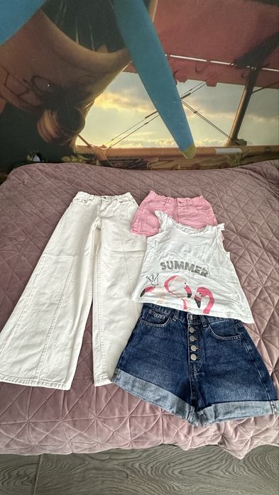 Речі для дівчинки (штани, шорти, футболка)