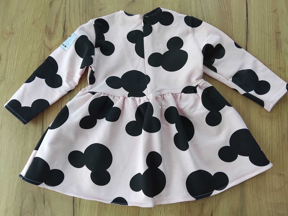 Sukienka różowa dla dziewczynki 86 cm MYSZKA MINNIE MOUSE
