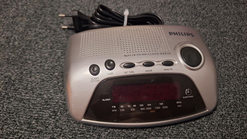 Radiobudzik Philips AJ3110 Radio FM ,  100% sprawne !