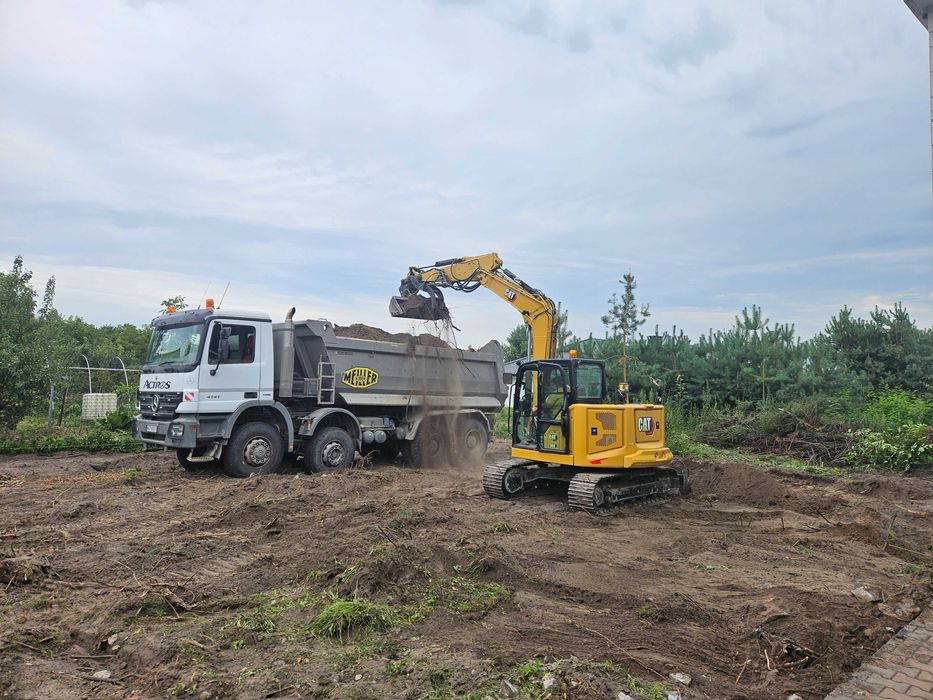 Usługi transportowe wywrotką usługi koparką wykopy rozbiórki młot gruz