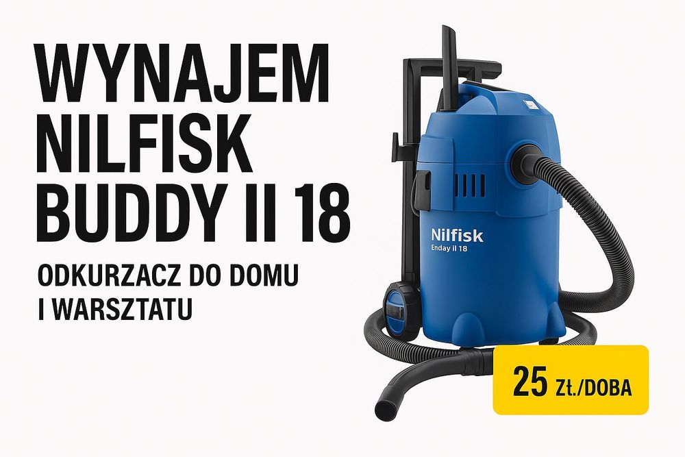 Wynajem Nilfisk Buddy II 18 – Odkurzacz przemysłowy