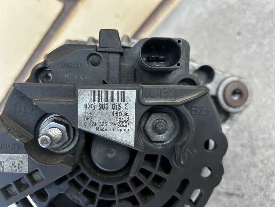 генератор Audi A4 B8 A5 8T Q5 2.0TDI 2007-2015 140amper (03G903016E)