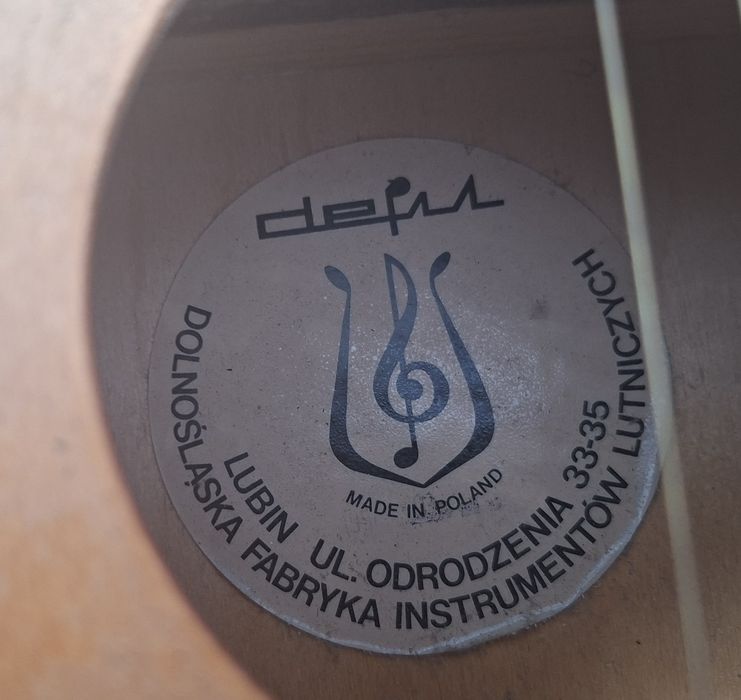 Gitara DEFIL Kolekcjonerski Stan  z czasów PRLu.
