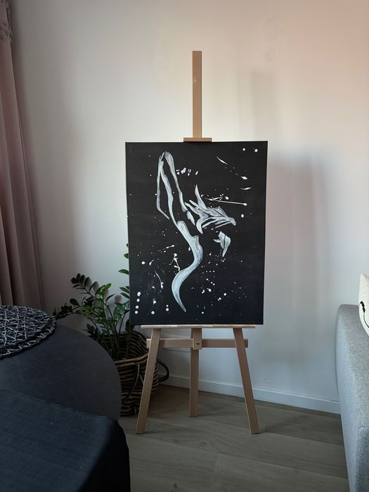 Obraz akrylowy ciało kobiety czarno-biały 80x60
