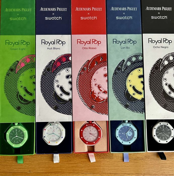 Audemars pigue x swatch royalpop адемар пиге свотч адемари пиге свотч годинник часи наручні часи наручний годинник преміум хороша якість нові новий