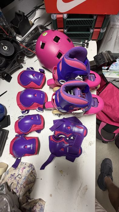 Patins pouco uso kit completo