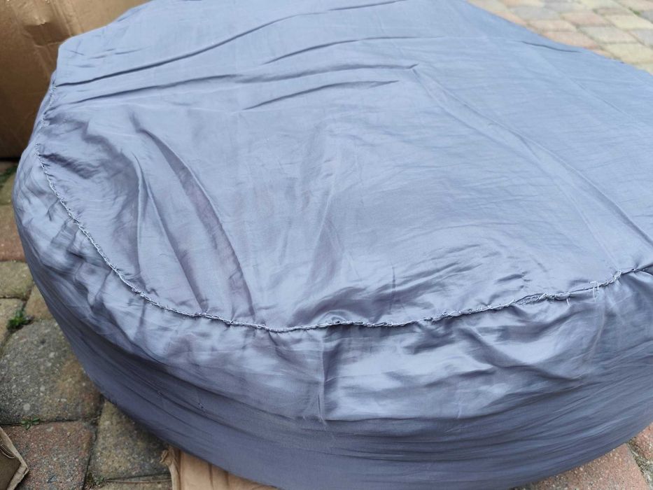 Sprężyste, duże legowisko dla psów - PŁATEK 120 cm - pokrowiec z daszkiem