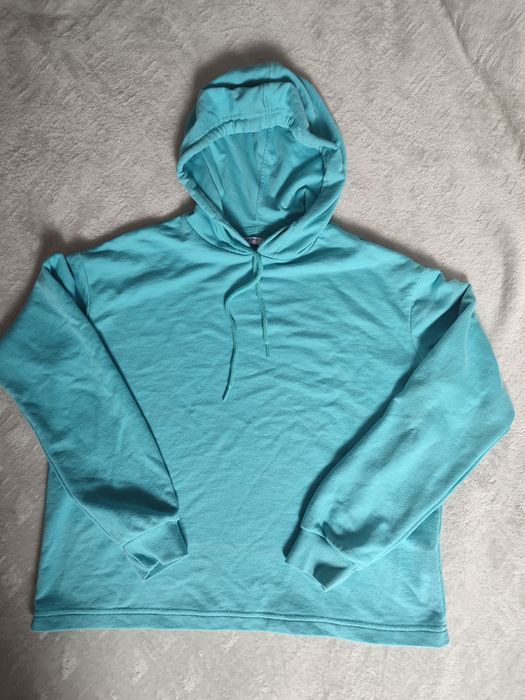 Niebieska bluza damska z kapturem Cropp S 36