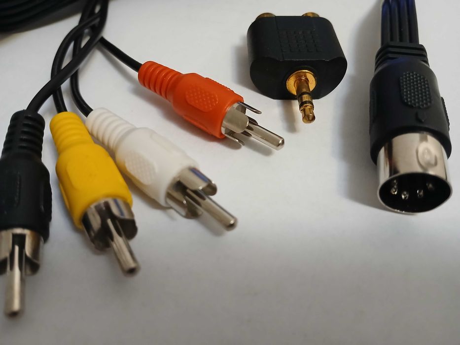 Kabel ze złączami DIN - cinch - jack o długości 1.5 m