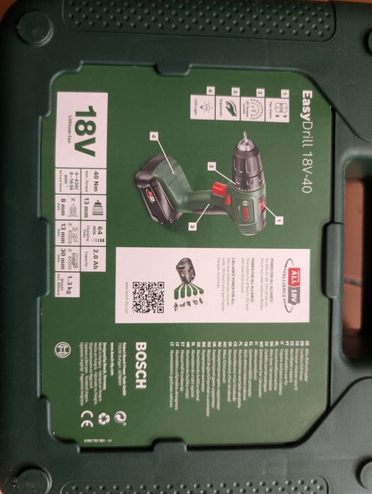 Berbequim aparafusadora  bosch easydrill