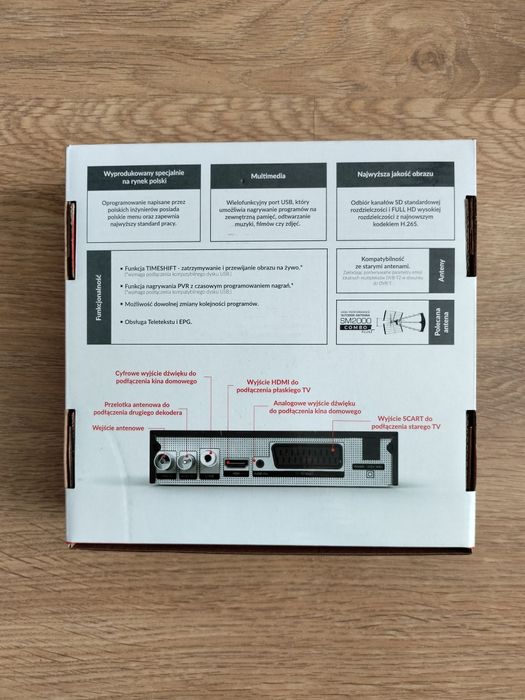 Dekoder skymaster STB M265 DVB-T2/HEVC/H.265