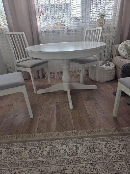 Stół ikea biały okrągły