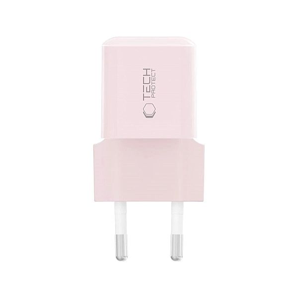 Ładowarka sieciowa Tech-Protect NCM25 USB-C PD 25W - różowa