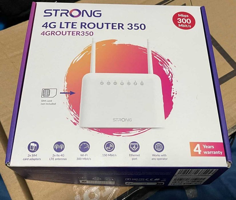 Router novo na caixa com conexão para cartão SIM ,