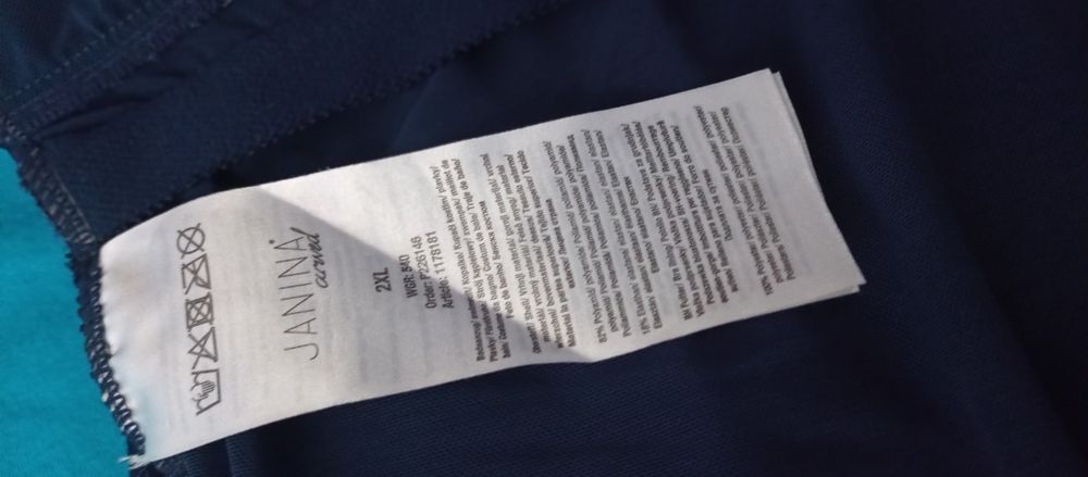 Strój kąpielowy jednoczęściowy, granatowy 2 XL