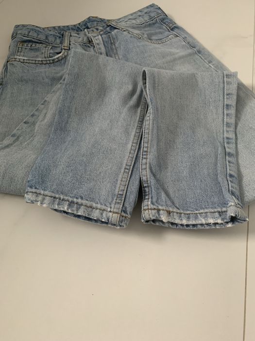 Джинси мом, голубі