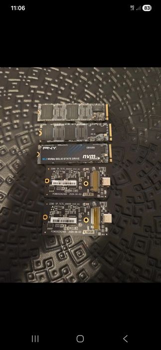 Processador, ssd, nvme e adaptadores