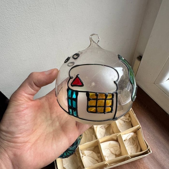 Bombki choinkowe Lata 80 te Ręcznie malowane