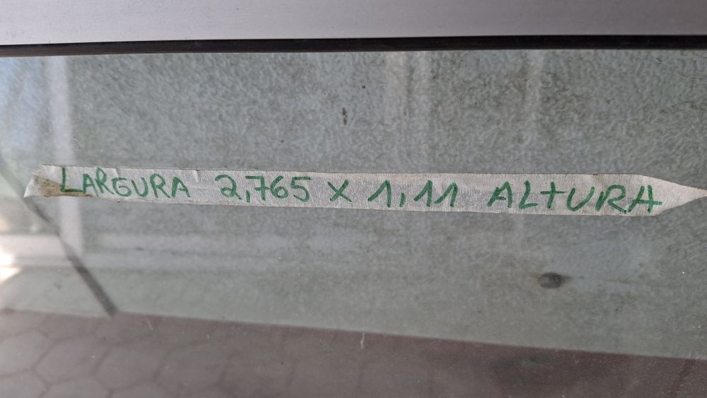 Janela aluminio 2,77 x 1,11 altura
