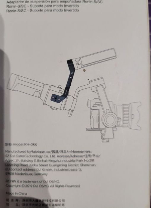 Statyw gimbal DJI Ronin S + Focus + grip - komplet