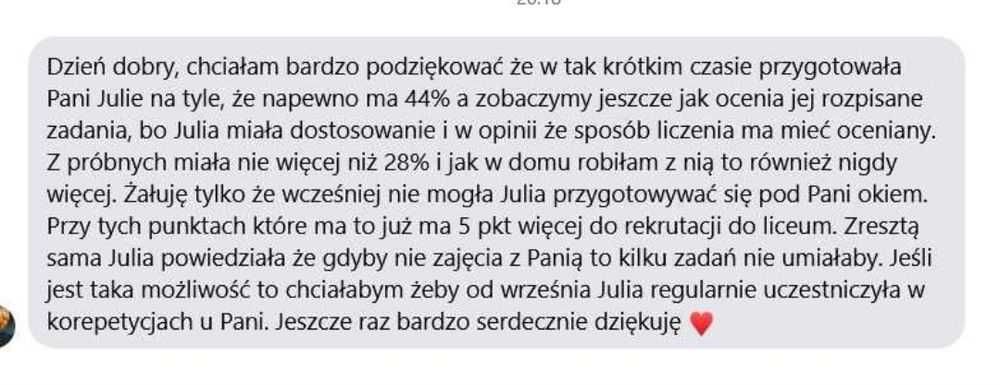 [MAT • ANG] Nauczycielka mgr inż. prowadząca Szkołę | Matematyka • Angielski |