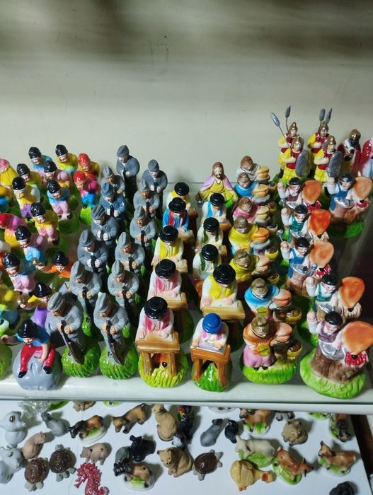 Casinhas e figuras de Natal