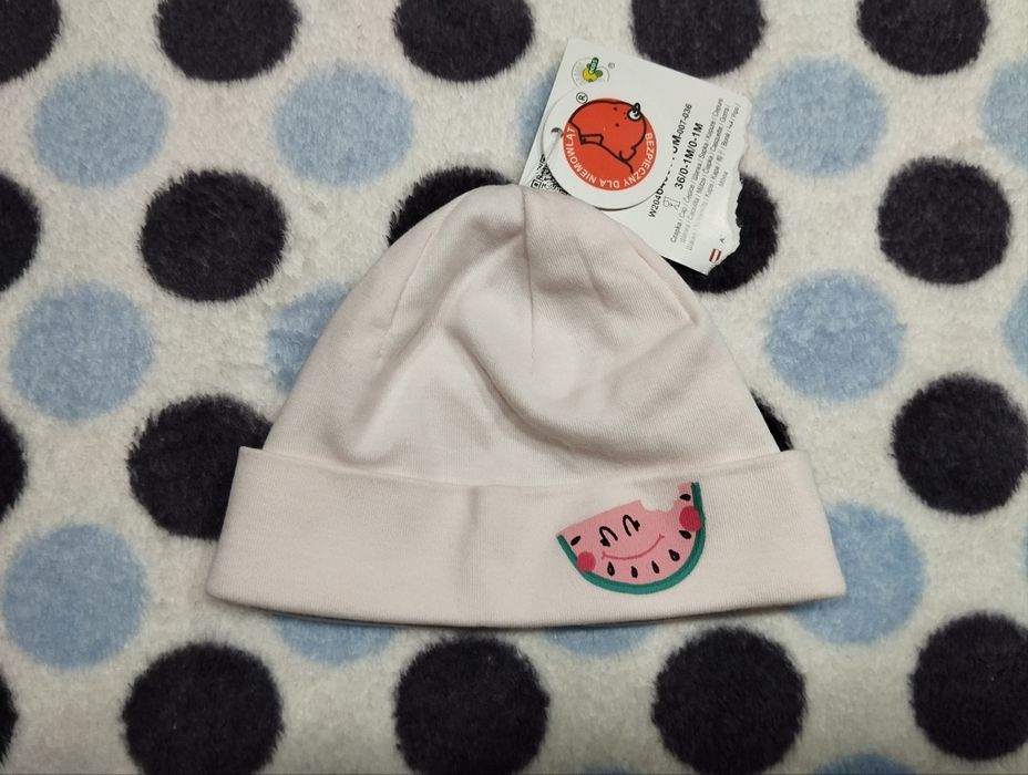 Nowa czapeczka Coccodrillo od 0 do 6 m Certyfikat
