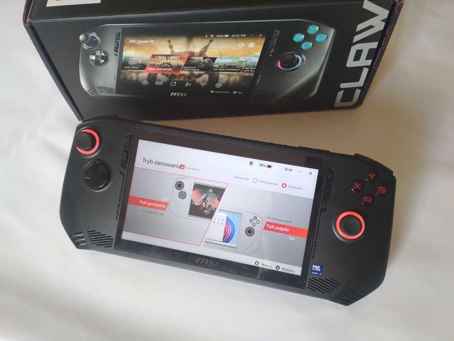 Konsola MSI Claw Ultra 7 155H WiFi7 Thunderbolt4 Gwarancja IdealnyStan