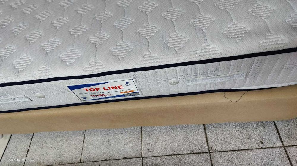 Sommier sem arrumação cama de solteiro espetacular