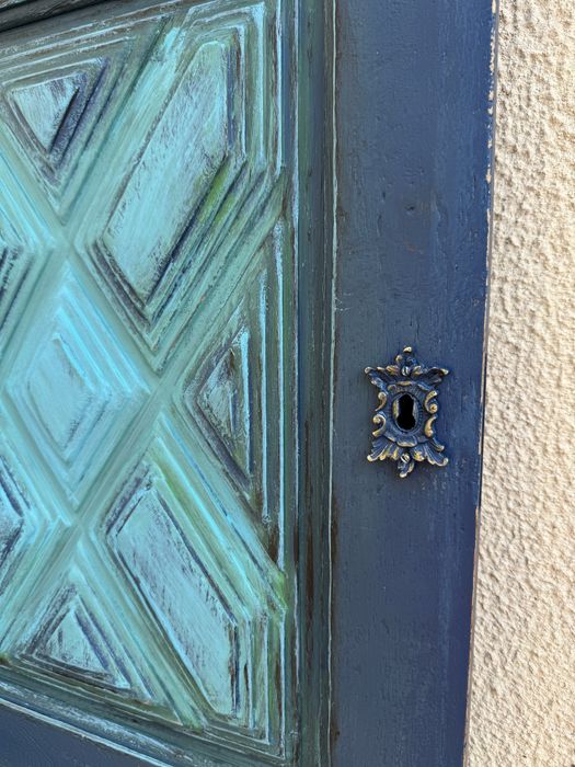 Porta de madeira antiga para decoração 138x40cm