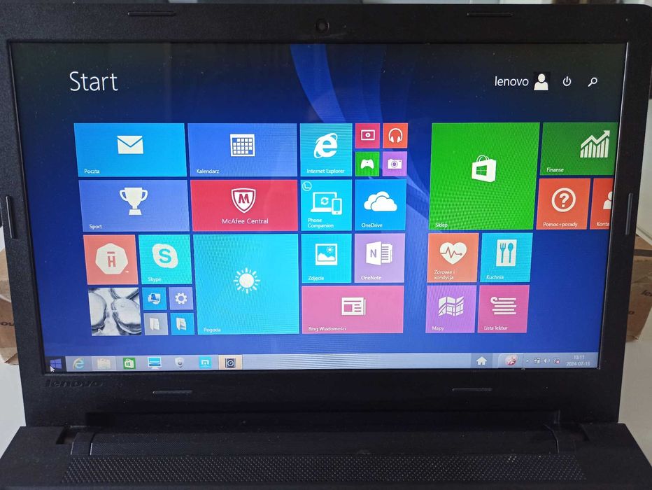laptop notebook Lenovo 15,6" LED Windows 8,1 Intel Core 4 GB zasilacz