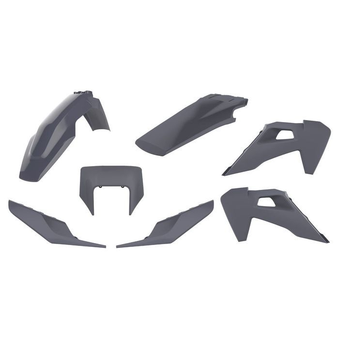 kit plasticos polisport cinza nardo husqvarna fe 250 / 350 / 450