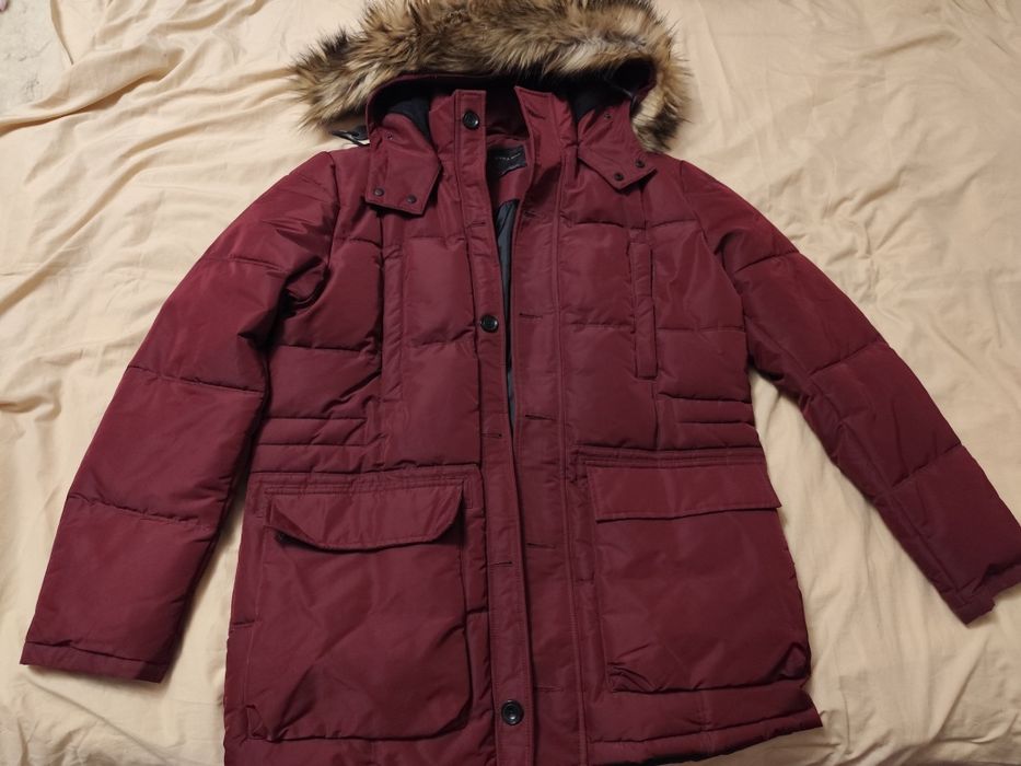 Тёплая зимняя мужская куртка пуховик Zara H&M