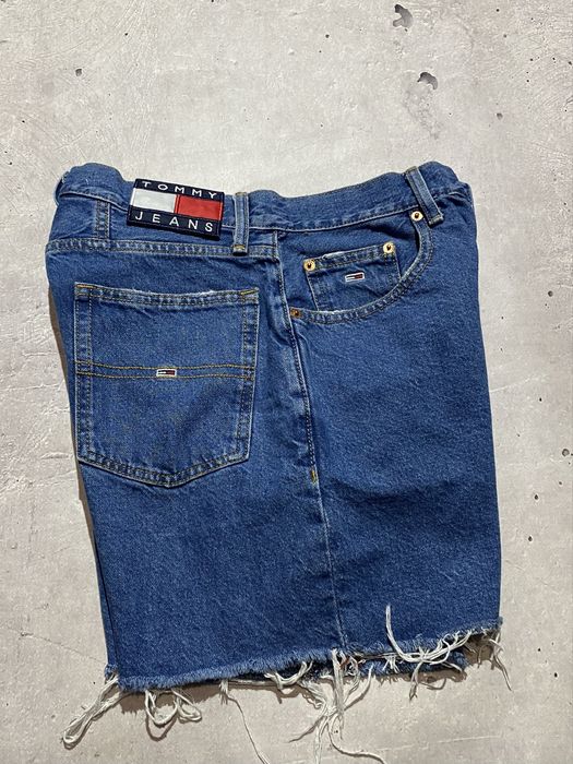 Шорты tommy jeans женские, джинсовые , короткие