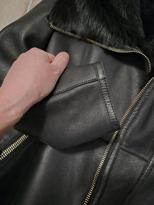 Кожаная дубленка