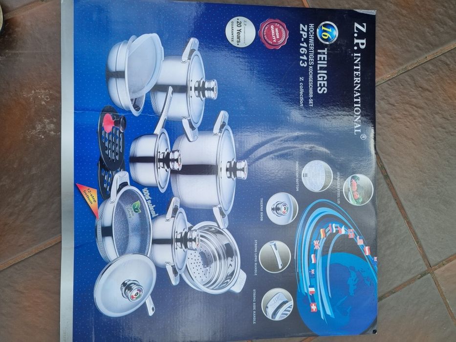 Zestaw garnków że stali nierdzewnej ZP-1613