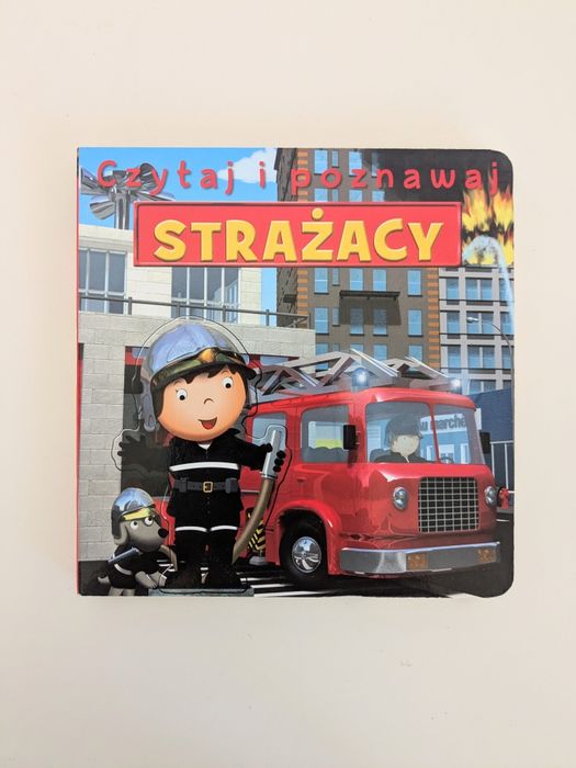 Książka dla dzieci Strażacy Olesiejuk z 4 wyciąganymi elementami
