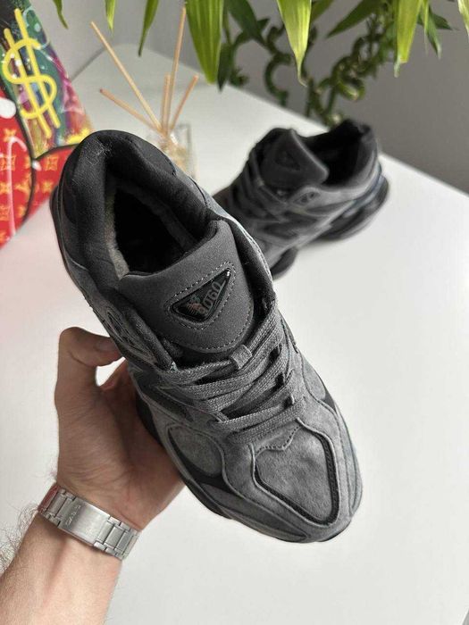 ХУТРО! New Balance 9060 Grey Black Fur 37 38 39 40 41 42 43 44 45 46