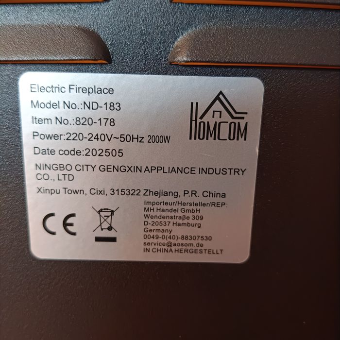 Kominek elektryczny Homcom
