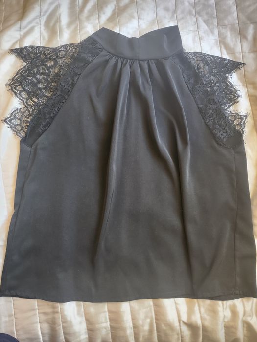 Elegancka bluzka czarna xxl