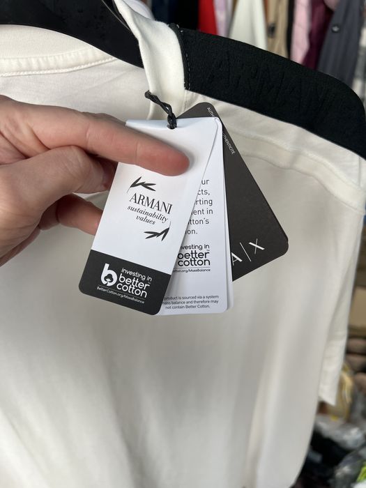 Футболка чоловіча Armani Exchange Logo Tape Tee Oversize | Оригінал (L; 2XL)