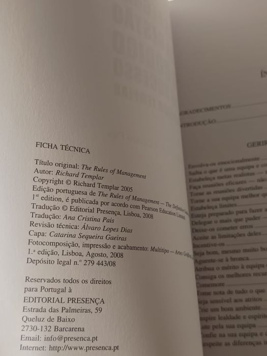 Regras da gestão: o código do sucesso