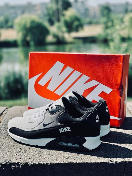 Nike air max 90 чоловічі • чорно білі кросовки найк • літні чоловічі найки • шкіряні кросовки найк • аір макси • найки 90
