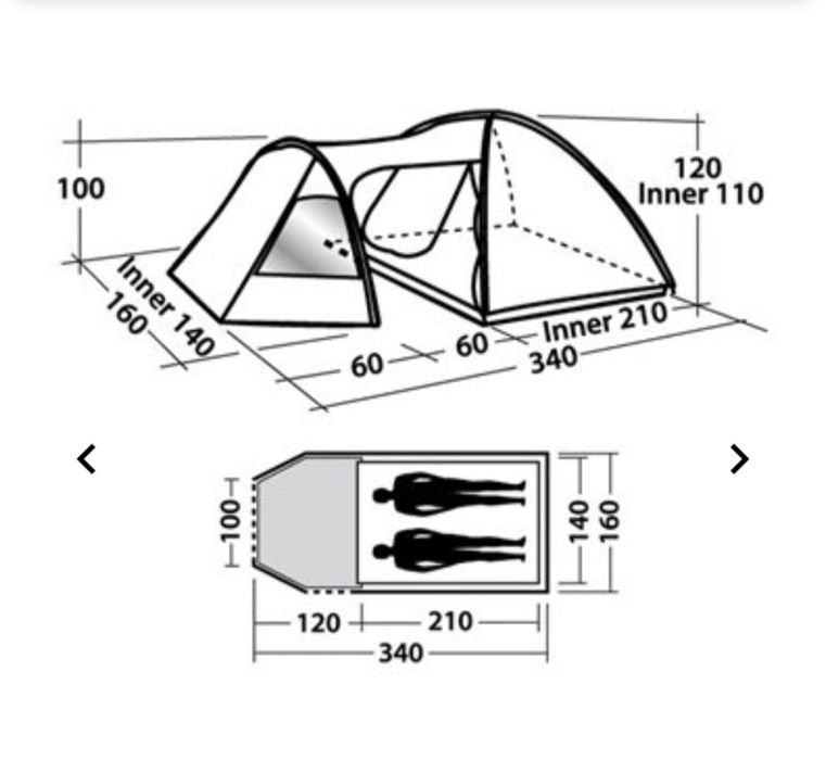 Намет двомісний ease camp eclipse 200